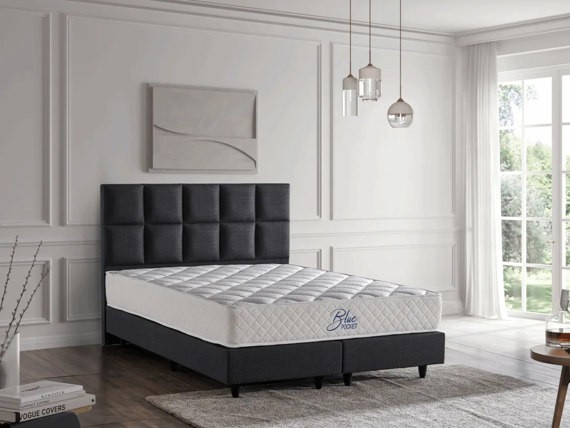 Niron Blue Pocket Yatak Seti