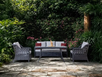 Grand 3'lü Rattan Bahçe Oturma Grubu