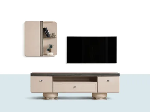 TV ünitesi takımı – alt modül ve duvar modülüyle modern TV ünitesi görseli