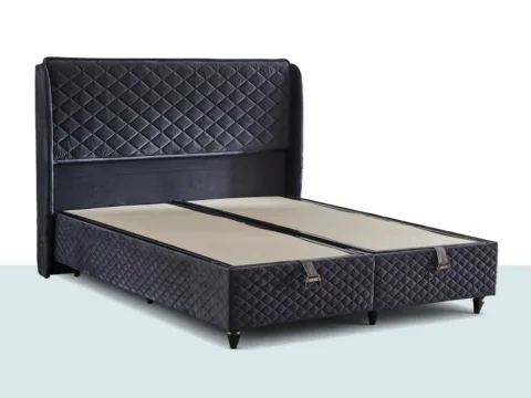 Baklava Baza Seti baza başlık baklava kapitone desenli premium yatak baza seti