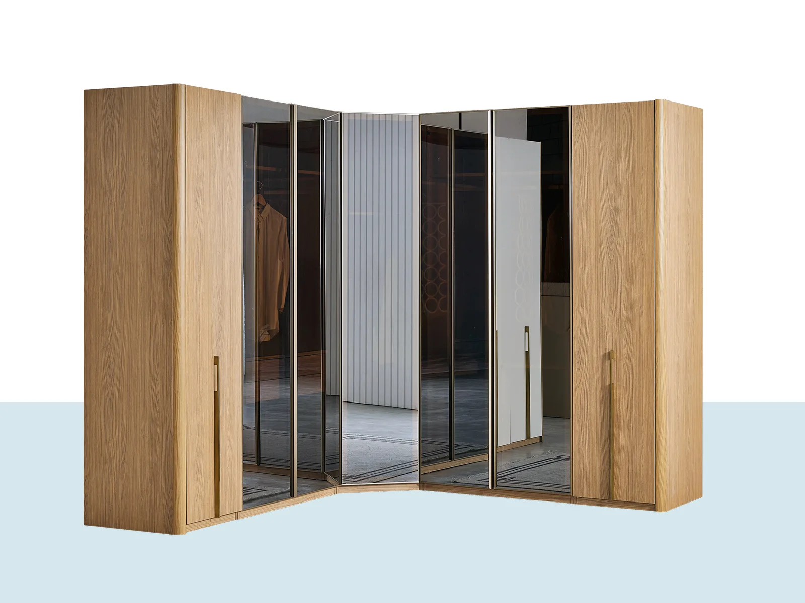 Lotus-7-kapılı-köşe-dolap Lotus Köşe Gardırop 7 Kapılı - Görsel 1