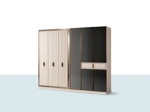 Milenyum Gardırop 6 Kapılı – modern tasarımlı geniş hacimli gardırop ürün görseli