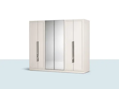 Verona Gardırop 6 Kapaklı – geniş hacimli modern gardırop ürün görseli