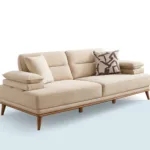 Axion 3’lü kanepe, geniş oturumlu ve destekli kol yapısına sahip modern üçlü koltuk