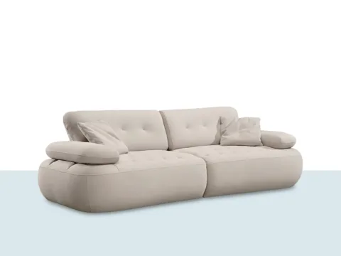 Dante 3’lü Koltuk mavi kesitli konsept görsel, tekli ürün görünümü