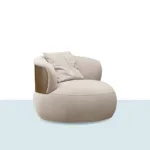 Dante berjer mavi kesitli konsept görsel, tekli ürün görünümü