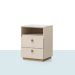 Moss Komodin mavi şablon ana görsel – modern komodin, iki çekmeceli tasarım