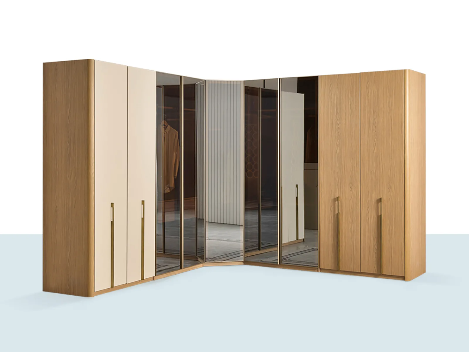 Lotus Köşe Gardırop 9 Kapılı – Ürün Görseli Lotus Köşe Gardırop 9 Kapılı – ana ürün görseli (genel görünüm)