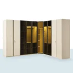 Moss Köşe Gardırop 10 Kapılı mavi şablon ana görsel – köşe dolap, geniş depolama