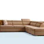 Poland 3’lü kanepe, sağ köşeli uzanma modüllü modern koltuk tasarımı