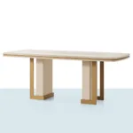 Moss Masa mavi şablon ana görsel – modern yemek masası, şık ayak tasarımı