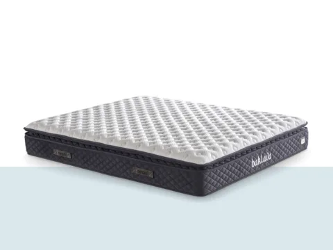 Baklava Yatak – baklava desenli üst yüzey, siyah yan panel ve kulp detaylı premium yatak (tek ürün görseli)