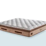 Elegance Yatak – kapitone desenli üst yüzey, kahverengi yan panel detaylı premium yatak (tek ürün görseli)