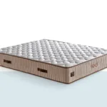 Hades Yatak – kapitone desenli üst yüzey, bej yan panel detaylı premium yatak (tek ürün görseli)