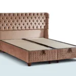 Elegance baza seti baza başlık düğme kapitone chester başlık dokulu baza premium yatak takımı