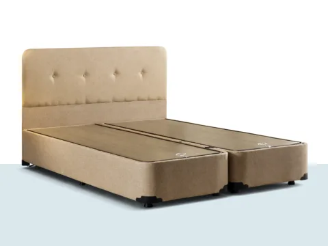 Niron Luna Baza Seti, düğme detaylı yüksek başlık ve modern baza başlık takımı