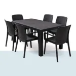 Niron Maya Masa Takımı, modern dış mekân masası ve sandalyelerden oluşan kullanışlı set